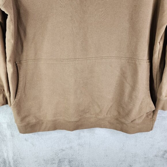Men's Brown Arizona Jean Co. Pullover Sweatshirt 1/4 Zip Long Sleeve Size 2XL - Picture 3 of 10